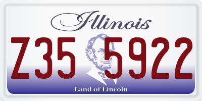 IL license plate Z355922
