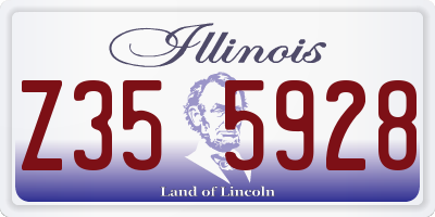 IL license plate Z355928