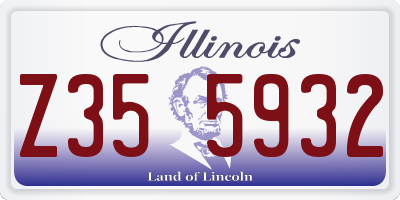 IL license plate Z355932