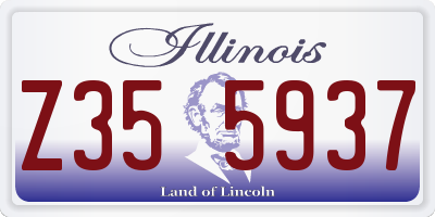 IL license plate Z355937