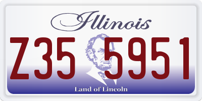 IL license plate Z355951