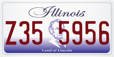 IL license plate Z355956