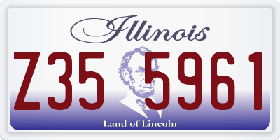 IL license plate Z355961