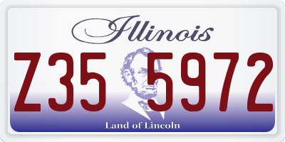 IL license plate Z355972
