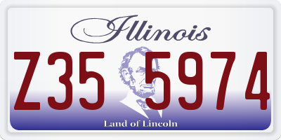 IL license plate Z355974