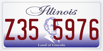 IL license plate Z355976