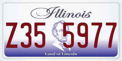 IL license plate Z355977