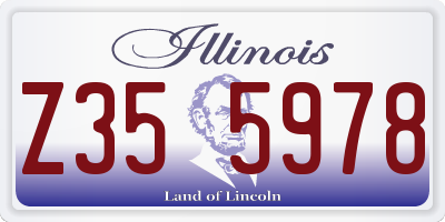 IL license plate Z355978