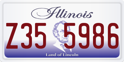 IL license plate Z355986