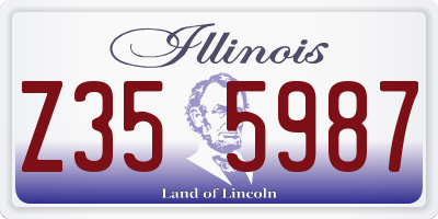 IL license plate Z355987