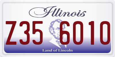 IL license plate Z356010