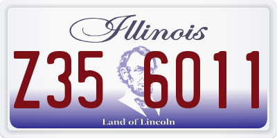 IL license plate Z356011