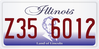IL license plate Z356012