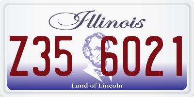 IL license plate Z356021