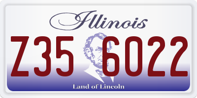 IL license plate Z356022
