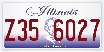 IL license plate Z356027