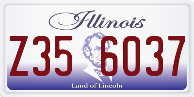 IL license plate Z356037