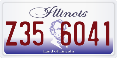 IL license plate Z356041