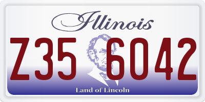 IL license plate Z356042