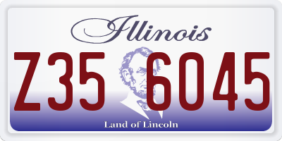 IL license plate Z356045