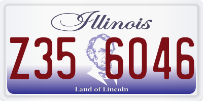 IL license plate Z356046