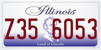 IL license plate Z356053