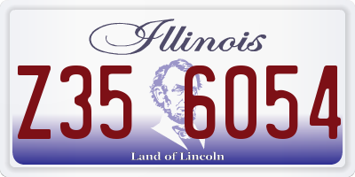 IL license plate Z356054