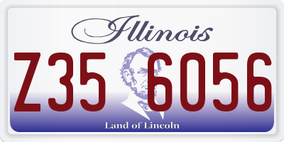 IL license plate Z356056