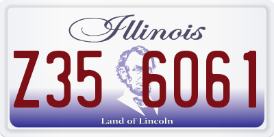IL license plate Z356061