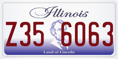 IL license plate Z356063