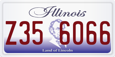 IL license plate Z356066