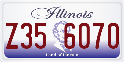 IL license plate Z356070