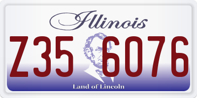 IL license plate Z356076