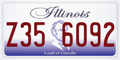 IL license plate Z356092