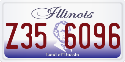IL license plate Z356096
