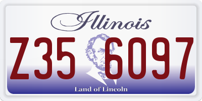 IL license plate Z356097