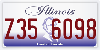 IL license plate Z356098