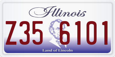 IL license plate Z356101