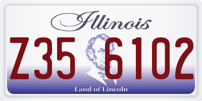 IL license plate Z356102