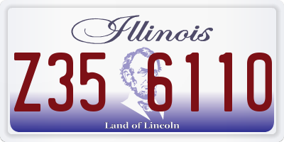 IL license plate Z356110