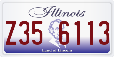 IL license plate Z356113