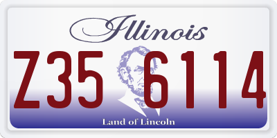 IL license plate Z356114