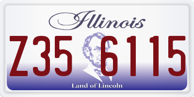 IL license plate Z356115