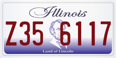 IL license plate Z356117