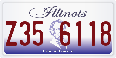 IL license plate Z356118
