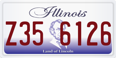 IL license plate Z356126