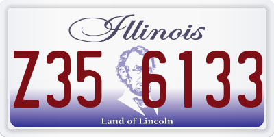 IL license plate Z356133