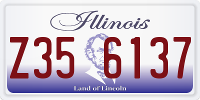 IL license plate Z356137