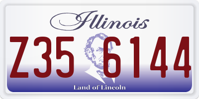 IL license plate Z356144