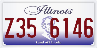 IL license plate Z356146